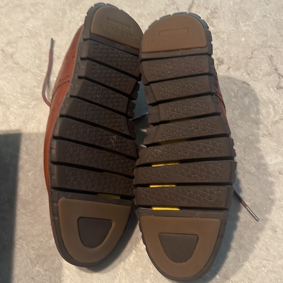 Cole Haan ZeroGrand Wing Oxford Shoe for men in size 8M. British tan Java color - Picture 5 of 6